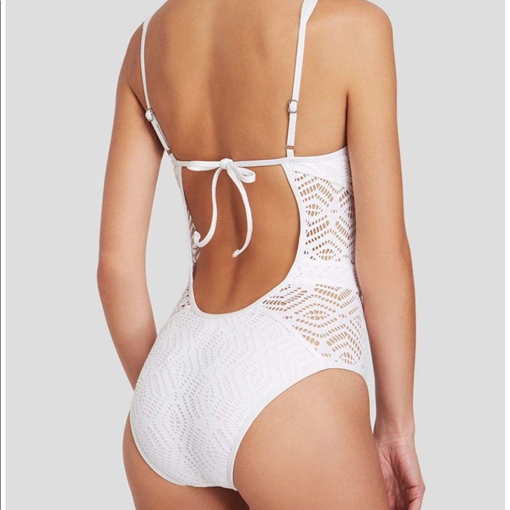 NWOT White swimsuit - Picture 5 of 5